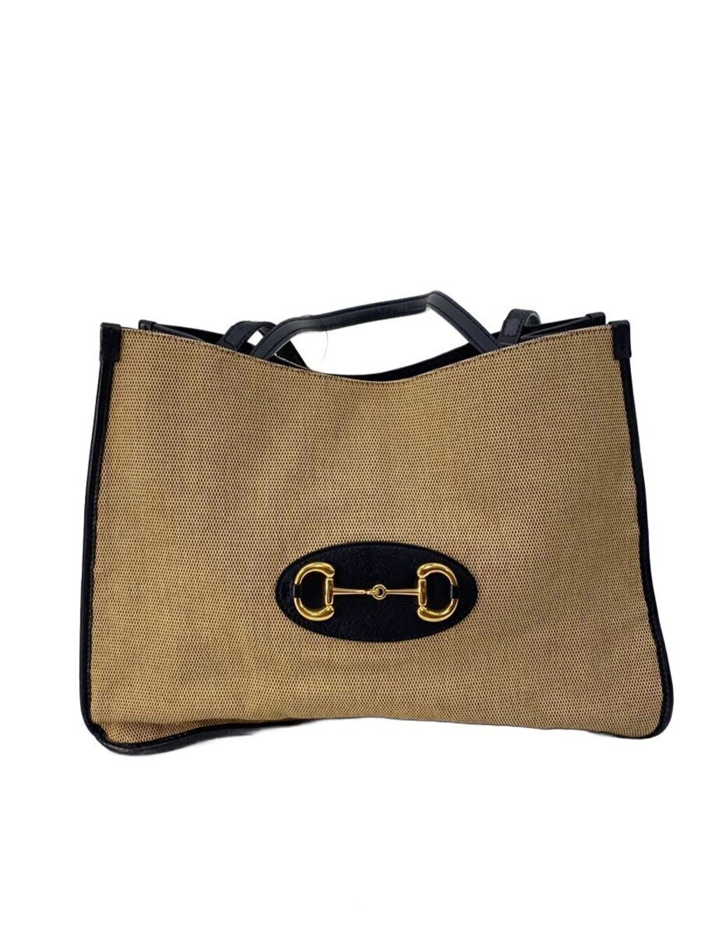 Gucci Tote Bag Horsebit Camel Brown